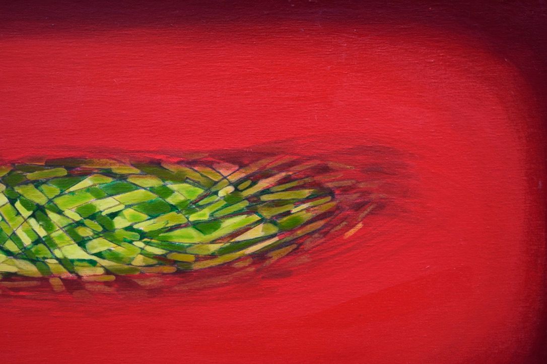 Rotwelt, 40 x 140 x 2 cm Rotwelt, 40 x 140 x 2 cm
