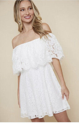Ivory Lace Off The Shoulder