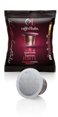 Capsules Espresso Coffee Compatible Nespresso Strong Box with 40un