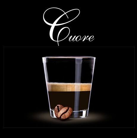 Square Capsule Espresso Coffee Cuore Decaffeinated - Caffe D'Italia