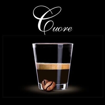 Capsule Espresso Coffee Cuore Decaffeinated