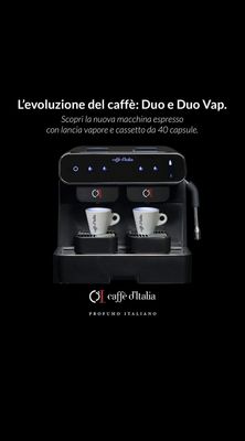 Coffee Machine Capsule Duo with steam and hot water