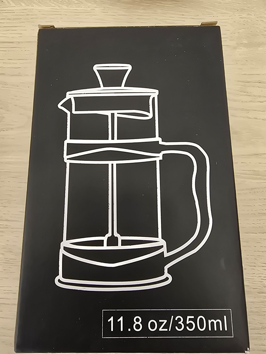 French press 350ml Plastic Black