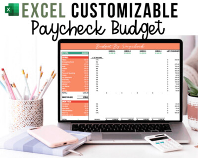 Excel Customizable Paycheck Budget