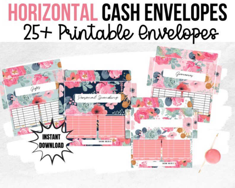 Horizontal Cash Envelopes