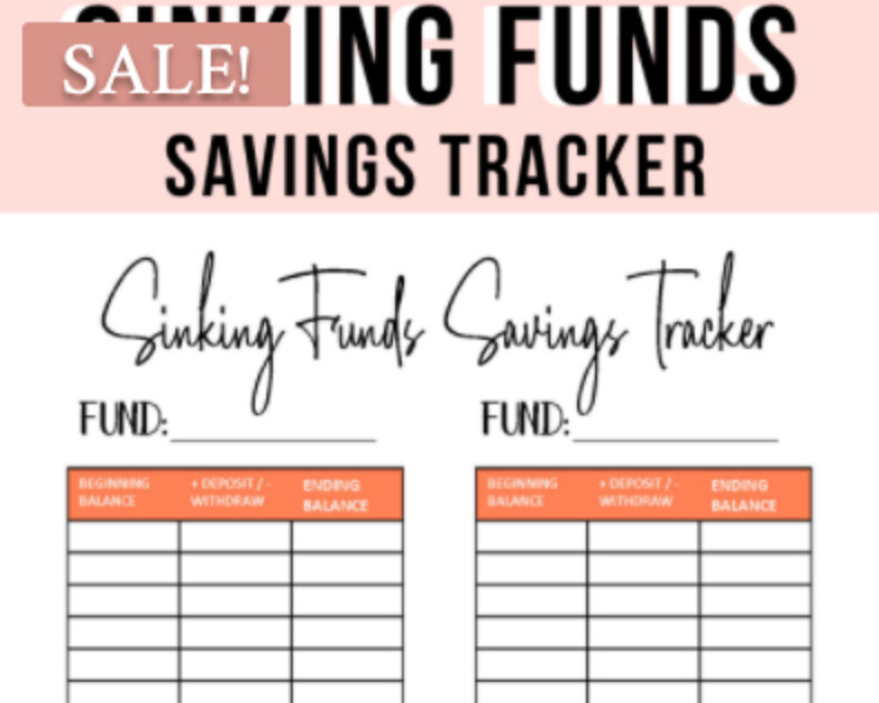 Sinking Funds Savings Tracker