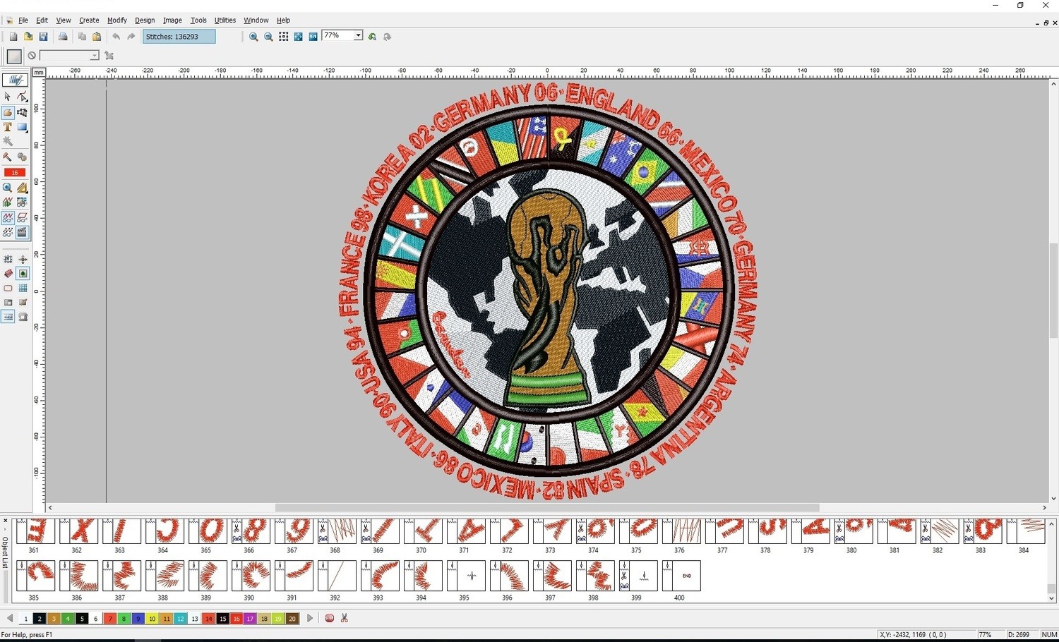 Embroidery Design Set-Up / Digitizing