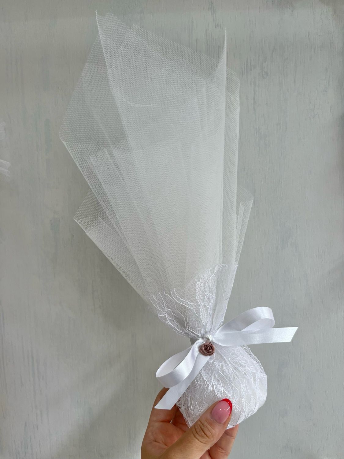 Μπομπονιέρα δαντέλα