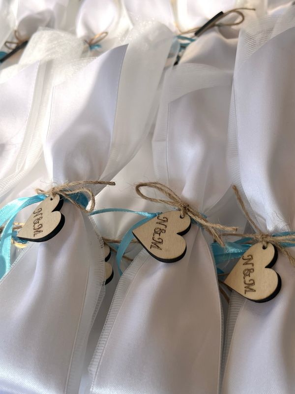 Μπομπονιέρα ξύλινη καρδιά