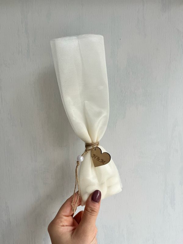 Μπομπονιέρα ξύλινη καρδιά