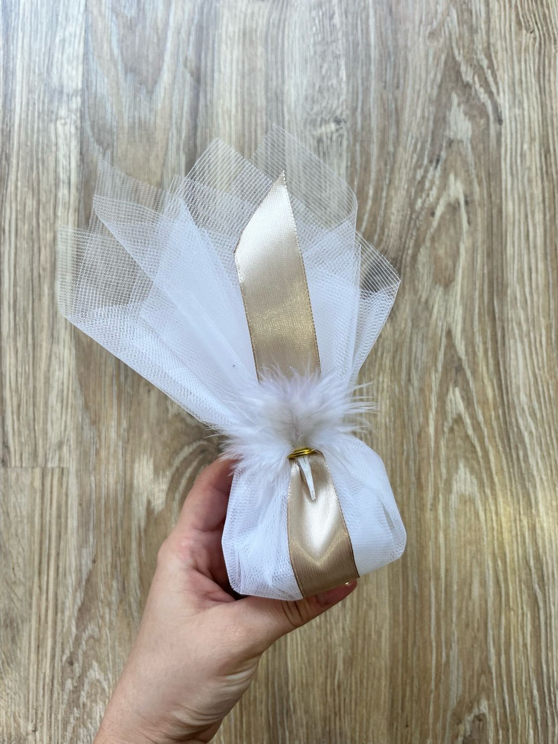 Μπομπονιέρα πούπουλο