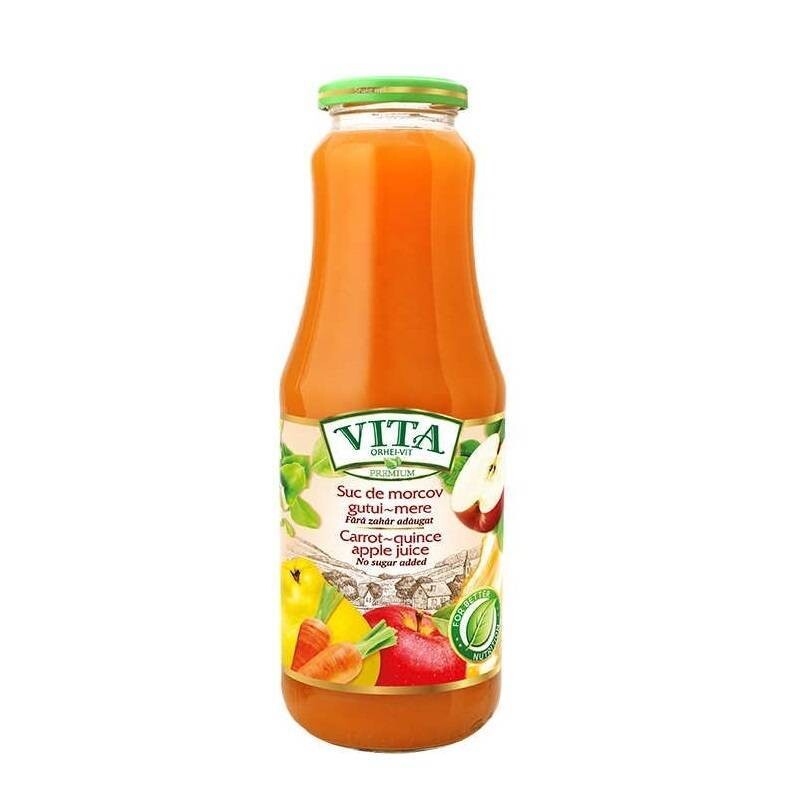 Carrot-pumpkin-apple juice 1 L Bottle Vita (1x8) Carrot-pumpkin-apple juice 1 L Bottle Vita (1x8)
