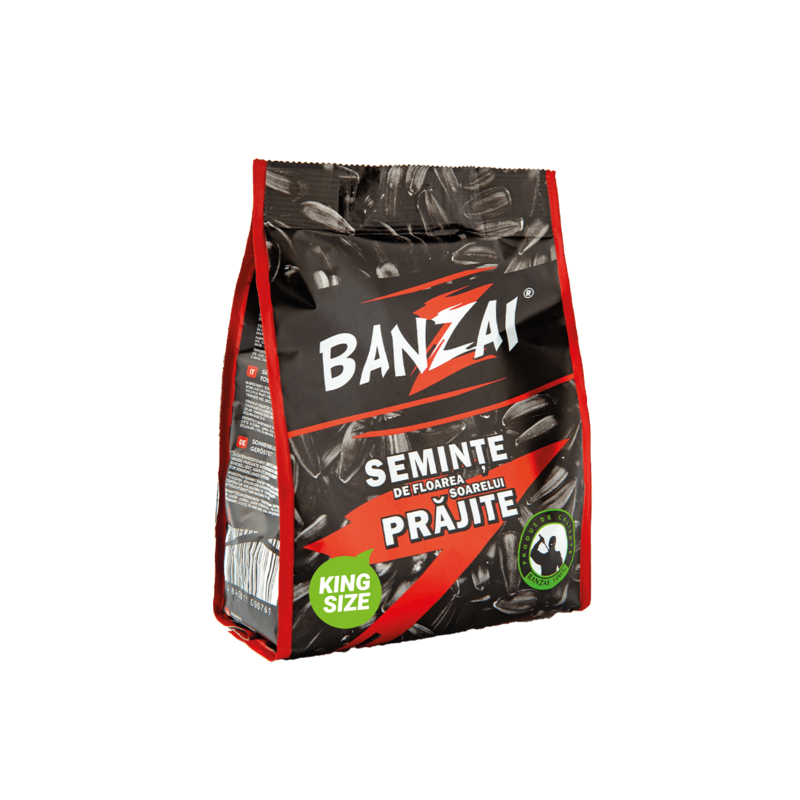Banzai Sunflower seeds, roasted, without salt, 1/255g (1x8) Banzai Sunflower seeds, roasted, without salt, 1/255g (1x8)