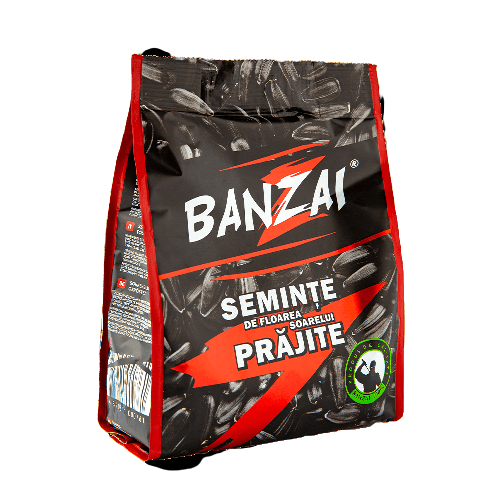Banzai Sunflower seeds, roasted, without salt, 1/140g (1x8) Banzai Sunflower seeds, roasted, without salt, 1/140g (1x8)