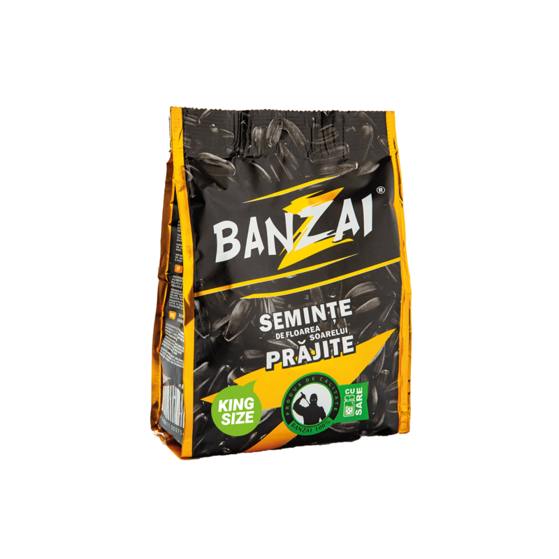 Banzai Sunflower seeds, roasted, with salt, 1/255g (1x8) Banzai Sunflower seeds, roasted, with salt, 1/255g (1x8)