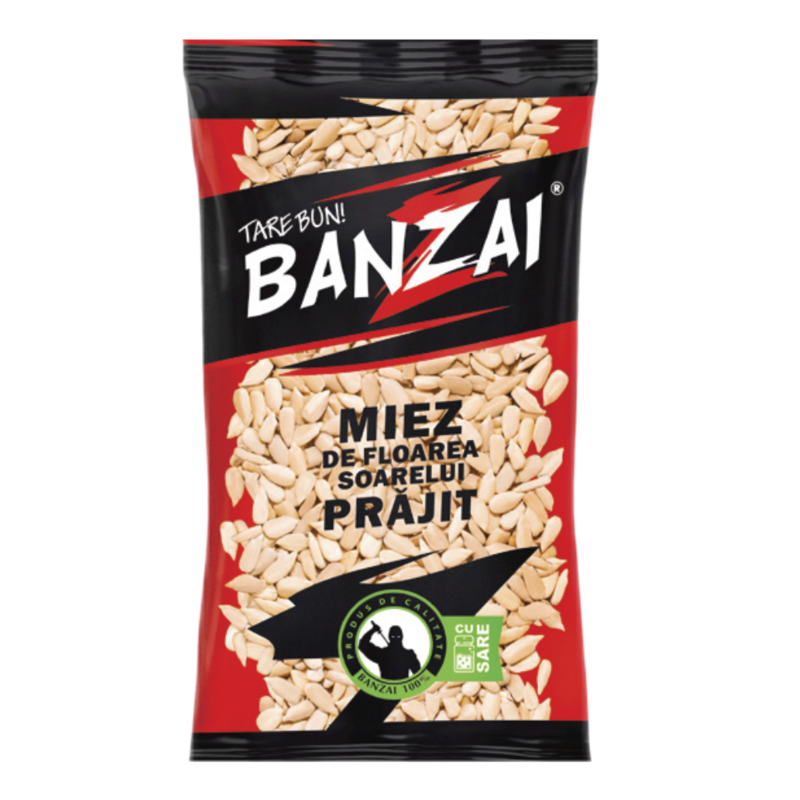Banzai Roasted Sunflower Kernel, 1/55g (1x12) Banzai Roasted Sunflower Kernel, 1/55g (1x12)