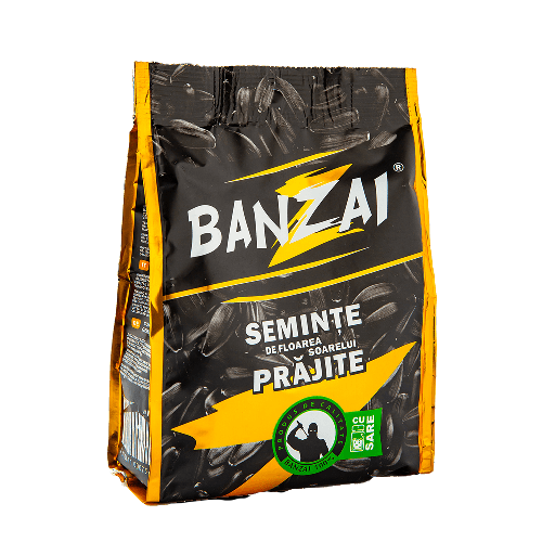 Banzai Sunflower whites seeds, roasted, with salt, 1/140g (1x8) Banzai Sunflower whites seeds, roasted, with salt, 1/140g (1x8)