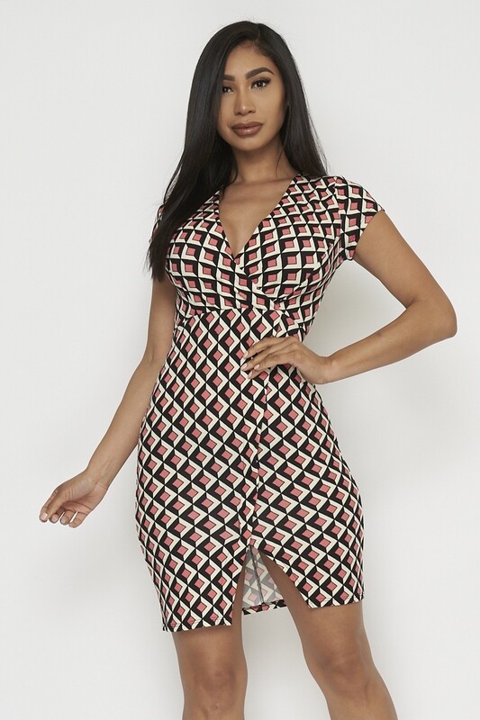 ​Pink 3D Mini Dress