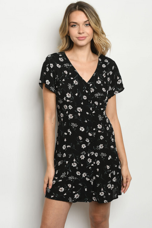 Black Floral Dress