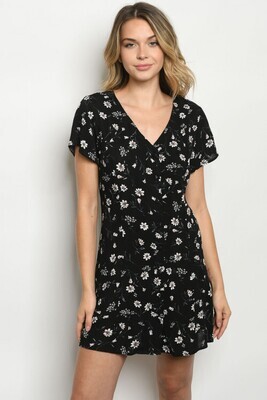 Black Floral Dress