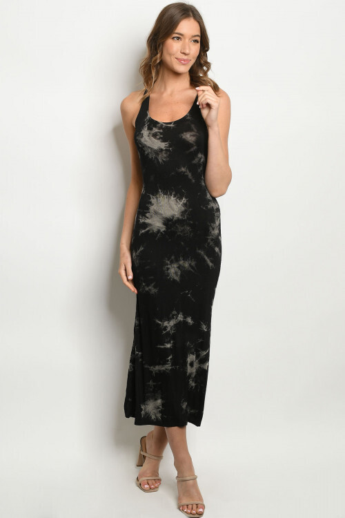 Black Tie Dye Dress