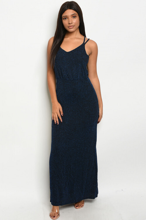 Blue Black Dress
