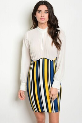 ​Ivory Yellow Multi Dress