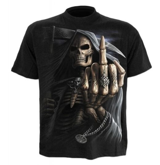 Bone Finger - T-Shirt sort
