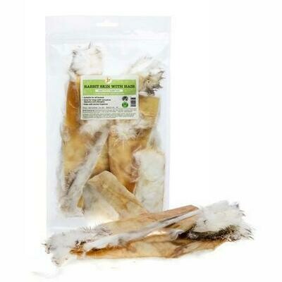 Rolled Rabbit Skin With Hair 100g
