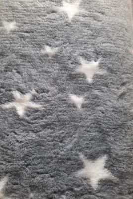 Grey White Star Vet Bedding Non-Slip