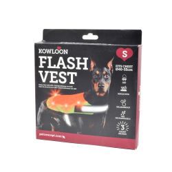 Kowloon Flashing Vest Yellow or Orange Small