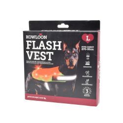 Kowloon Flashing Vest Yellow or Orange Large