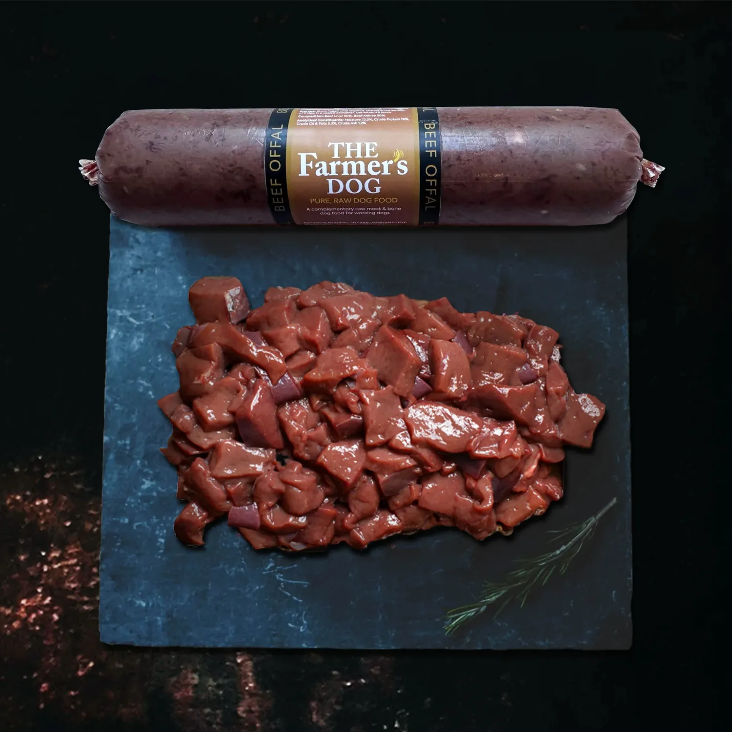 The Farmer&#39;s Dog Minced Beef Offal Chub 400g
