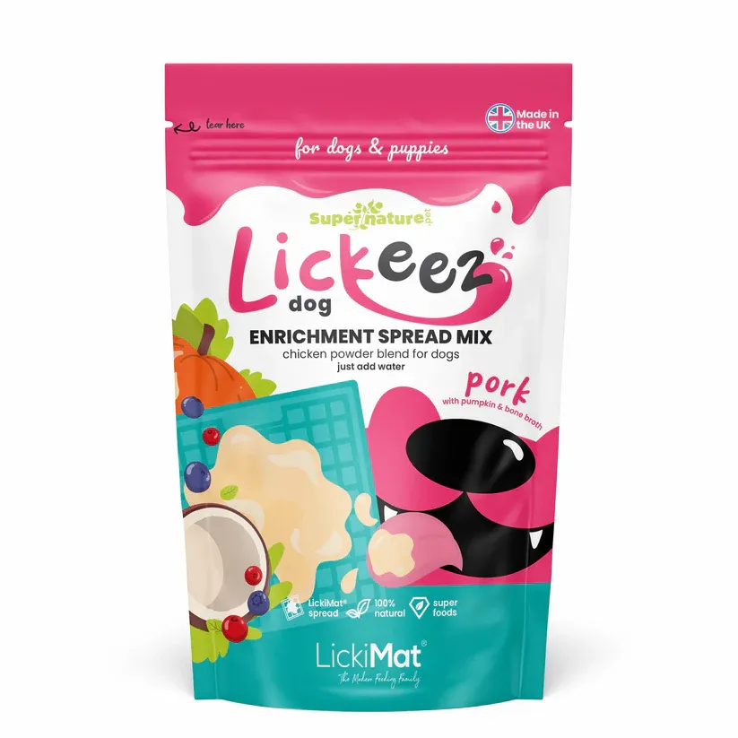 Supernature Lickeez Enrichment Spread Mix Dog Pork