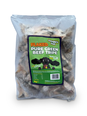 Dougies Flaked Green Beef Tripe 1kg