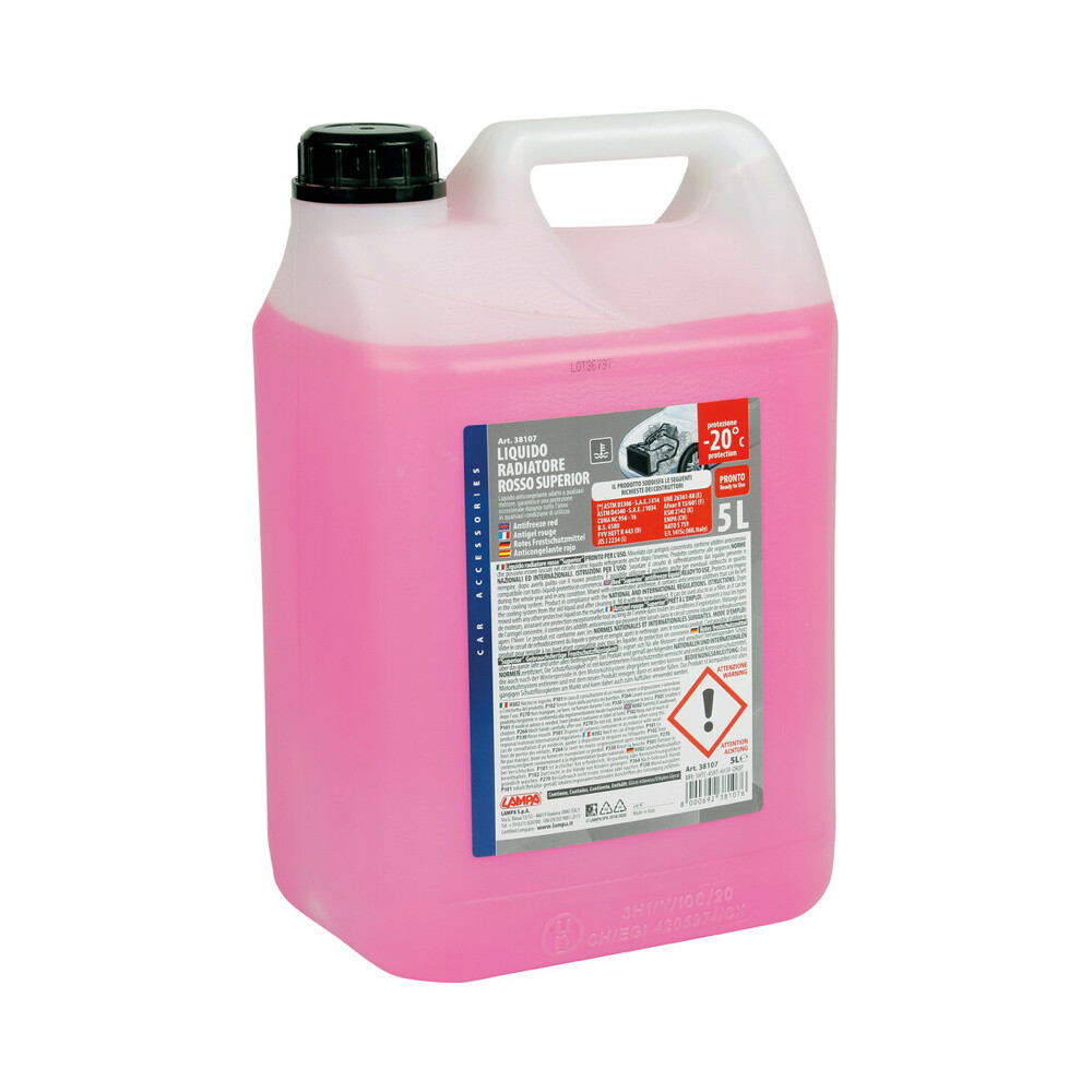 Liquido Antigelo Radiatore Rosso – 5 L