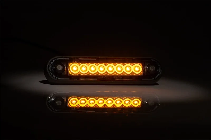 Luce ingombro 8 LED Scuro – Ambra