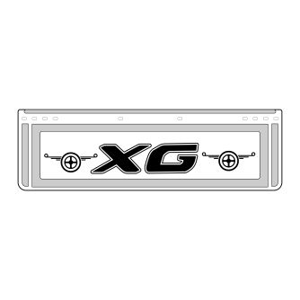 Coppia paraspruzzi corto -  BIANCO – DAF XG