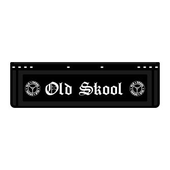 Coppia paraspruzzi corto – NERO -  OLD SCHOOL
