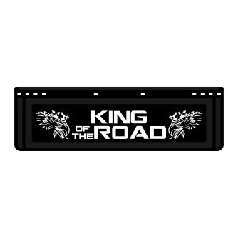 Coppia paraspruzzi corto – NERO -  KING OF THE ROAD