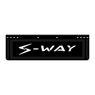 Coppia paraspruzzi corto – NERO – S-WAY