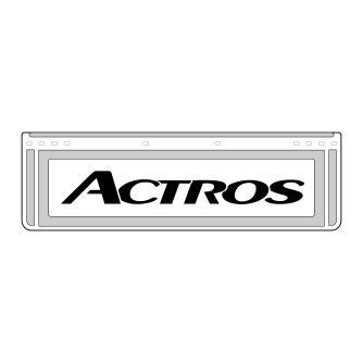 Coppia paraspruzzi corto – BIANCO – ACTROS