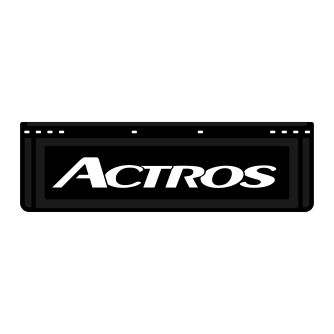 Coppia paraspruzzi corto – NERO – ACTROS