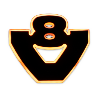 Coppia Logo V8 – Nero