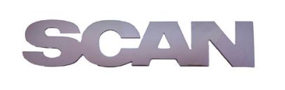 Scritta SCANIA Acciaio Bombato
