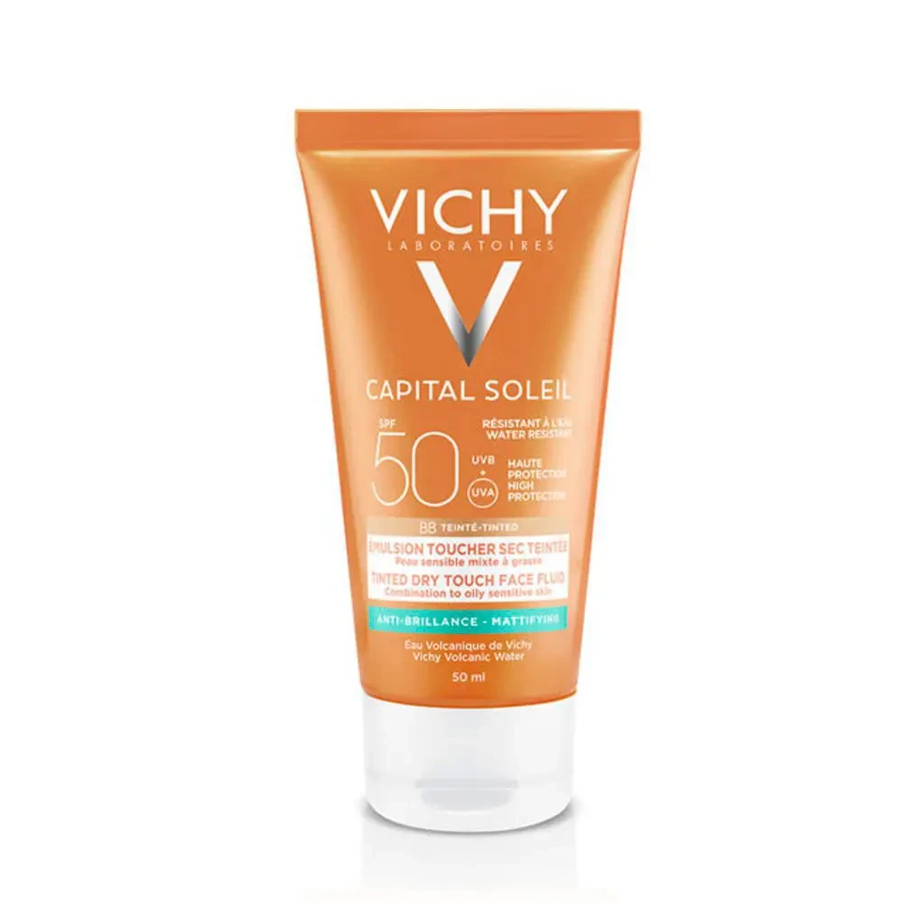 Vichy Capital Soleil Fluido Toque Seco Para Rostro FPS 50+ 50ml