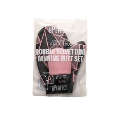 Double Velvet Duo Tanning Mitt Set