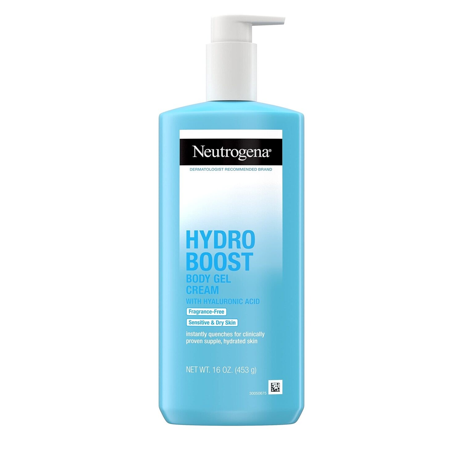 Hydro Boost Fragrance-Free Hydrating Body Gel Cream, 16 OZ