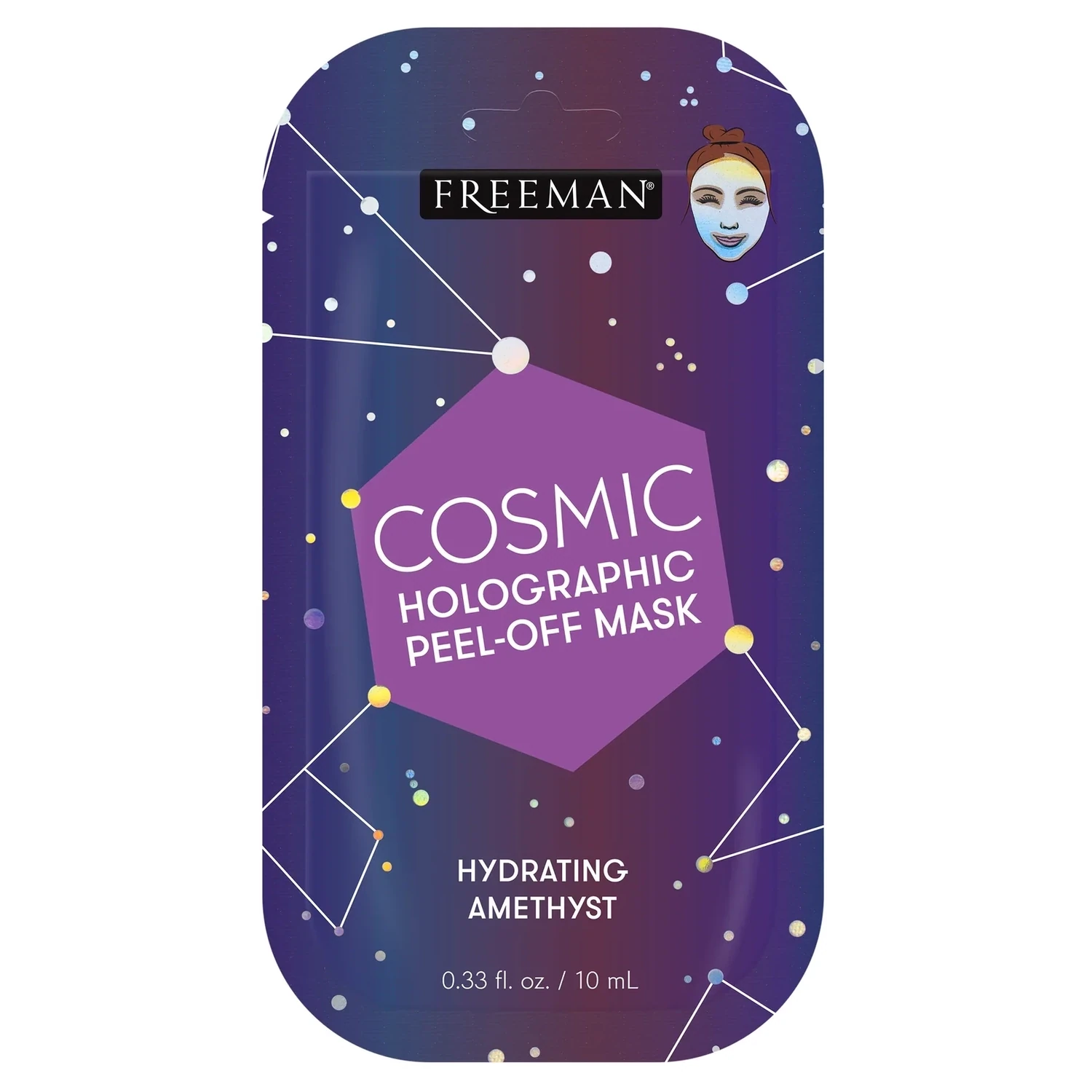 Cosmic Hydrating Amethyst Holographic L Tray - Sachet