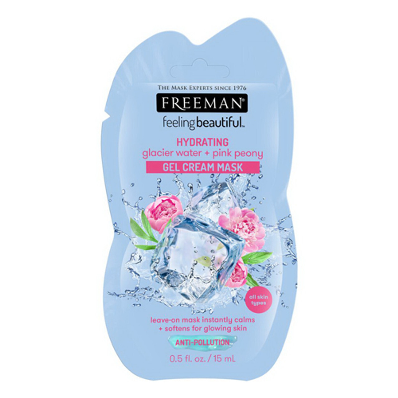 Glacier Water + Pink Peony Gel Cream Mask Sachet